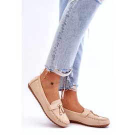 Seastar Mocassins beige en daim féminin 2