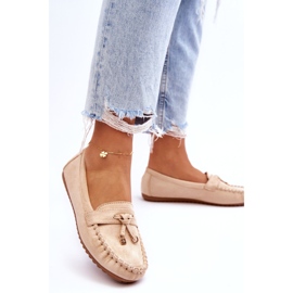 Seastar Mocassins beige en daim féminin 4