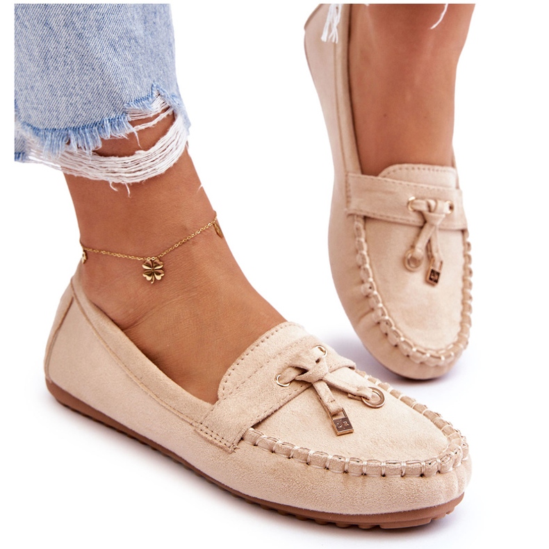 Seastar Mocassins beige en daim féminin 5