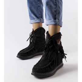 D/CEO Bottes compensées noires de Giudice le noir 2