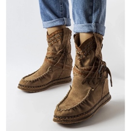 D/CEO Bottes compensées marron foncé de Beausoleil 1 D/CEO Bottes compensées marron foncé de Beausoleil 1