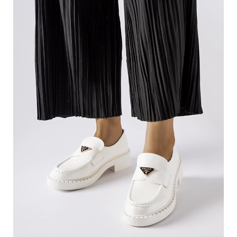 D/CEO Mocassins femme Milne blancs 1