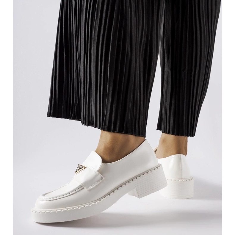 D/CEO Mocassins femme Milne blancs 2