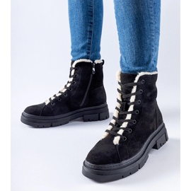 D/CEO Bottines isolées noires en éco-daim Chamblee le noir 1