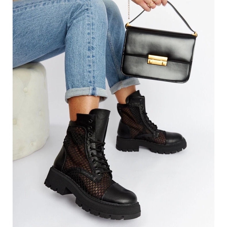 D/CEO Bottines Waldeck transparentes noires le noir 1