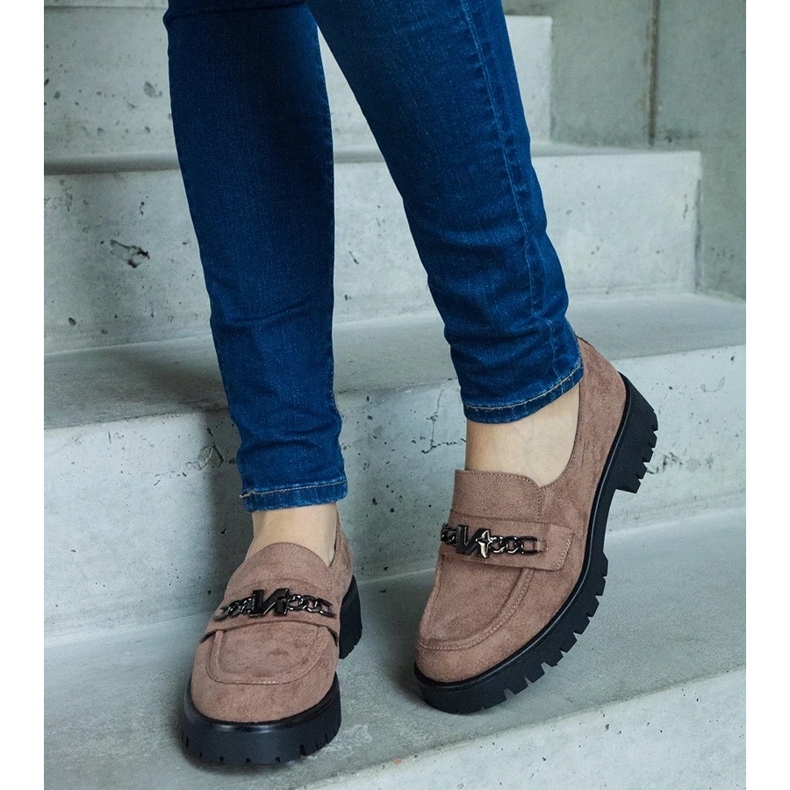 D/CEO Mocassins Vinceza en daim marron brun 1