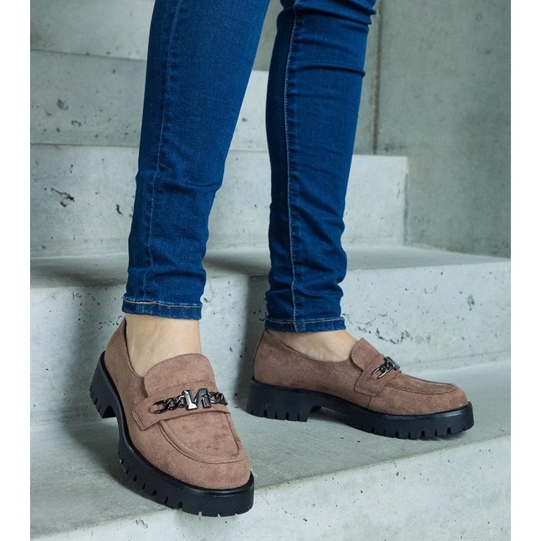 D/CEO Mocassins Vinceza en daim marron brun 2