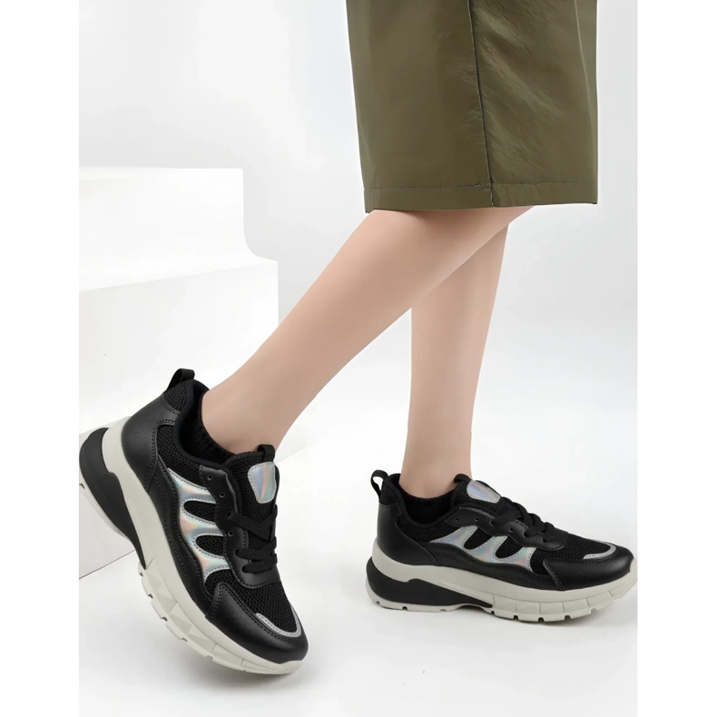 Baskets neo sport féminines noir 1