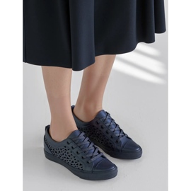 Baskets bleues Belvio pour femmes 1