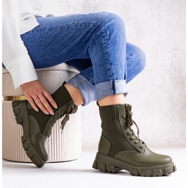 D/CEO Bottes vertes à tige flexible de Zogba 3