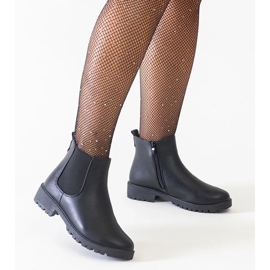 D/CEO Bottines décontractées classiques noires en éco-cuir Salara le noir 1