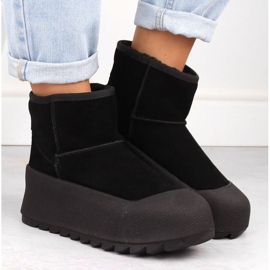 Big Star Bottes de neige sur la grande étoile de la plate-forme INT2023A le noir 4