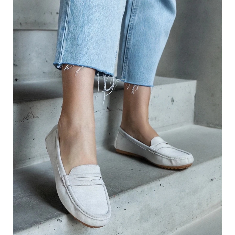 D/CEO Mocassins gris en éco-daim Cellarengo 2