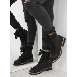Bottines noires à lacets 8308 noir 2