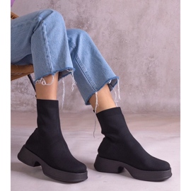 D/CEO Bottines noires avec tige Evel souple le noir 2