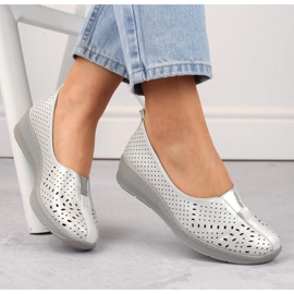 Chaussures pour un jezzi openwork Jez388b blanc blanche 3