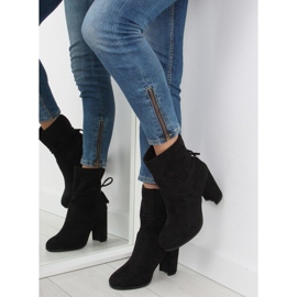 Bottines noires à talons larges 1318 noir le noir 3