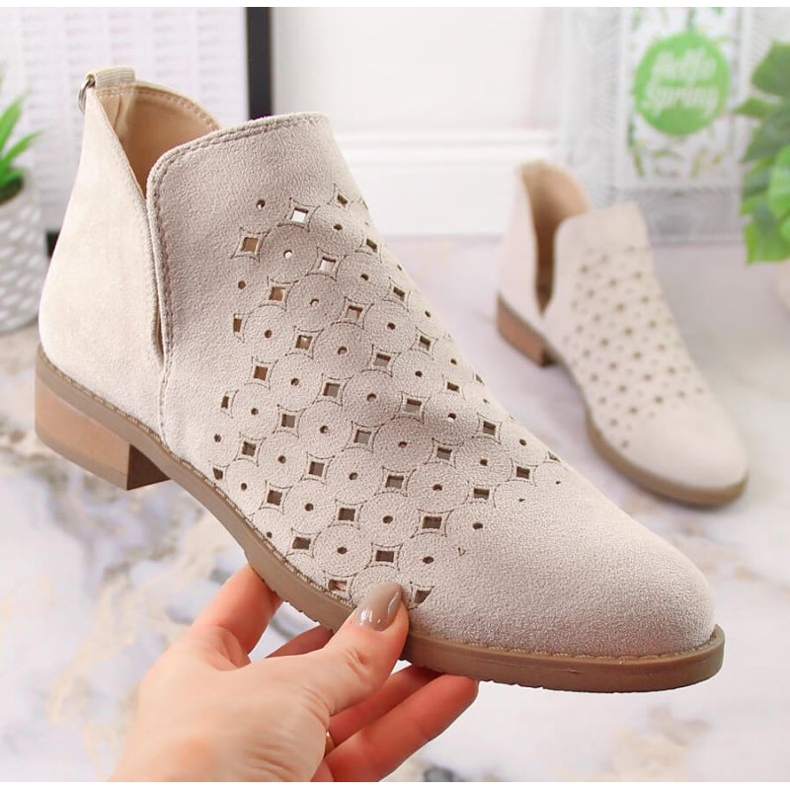 M.Daszyński Bottes ouvertes M. Daszyński San12b Beige 1