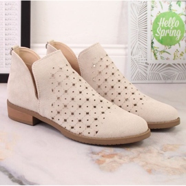 M.Daszyński Bottes ouvertes M. Daszyński San12b Beige 2