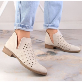 M.Daszyński Bottes ouvertes M. Daszyński San12b Beige 5