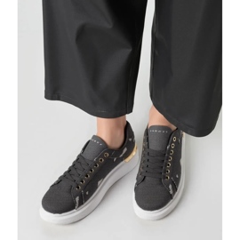 Baskets féminines Loren Black le noir 1