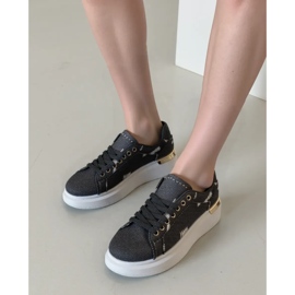 Baskets féminines Loren Black le noir 2 Baskets féminines Loren Black le noir 2