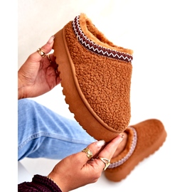 Seastar Bottes de neige à plateforme en peau de mouton camel avec fourrure brun 4