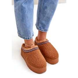 Seastar Bottes de neige à plateforme en peau de mouton camel avec fourrure brun 2