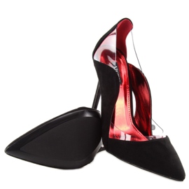 Epingles noires avec inserts transparents le noir 3