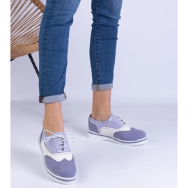 Chaussures d'Oxford classiques violet 1