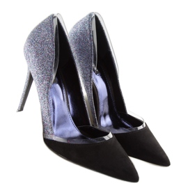 Épingles à paillettes argentées 5127 bleu le noir gris 1