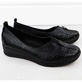 Chaussures pour femmes Slip-On OpenWork Black Jezzi RMR1840-13 noir 2