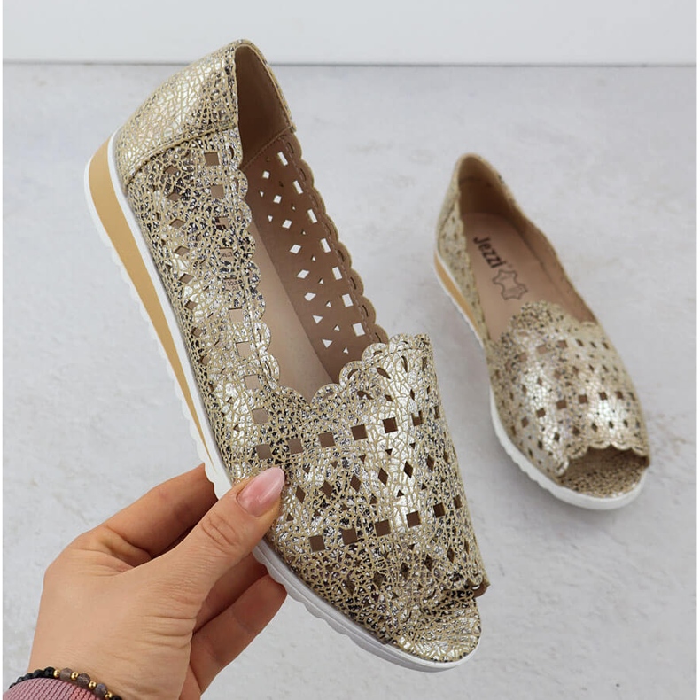 Chaussures ouvertes pour femmes Open Toe Golden Jezzi ASA135-1 doré 1