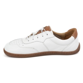 Kampol Chaussures en cuir minimaliste aux pieds nus 500 / b blanc 1