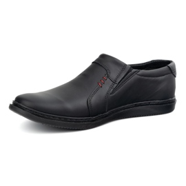 Polbut Chaussures masculines en cuir 2132plb noir 1