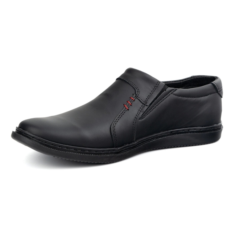 Polbut Chaussures masculines en cuir 2132plb noir 1