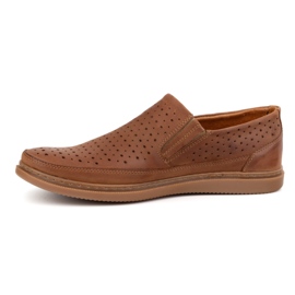 Polbut Chaussures en cuir ouvert 2107L Camel brun 1