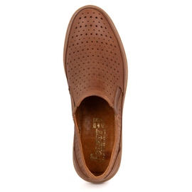 Polbut Chaussures en cuir ouvert 2107L Camel brun 5
