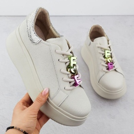 Chaussures sportives sur la plate-forme Filippo PAW588A BEIGE 1