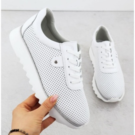 S.Barski Chaussures sur la plateforme S. Barski LR51-629 Blanc blanche 1