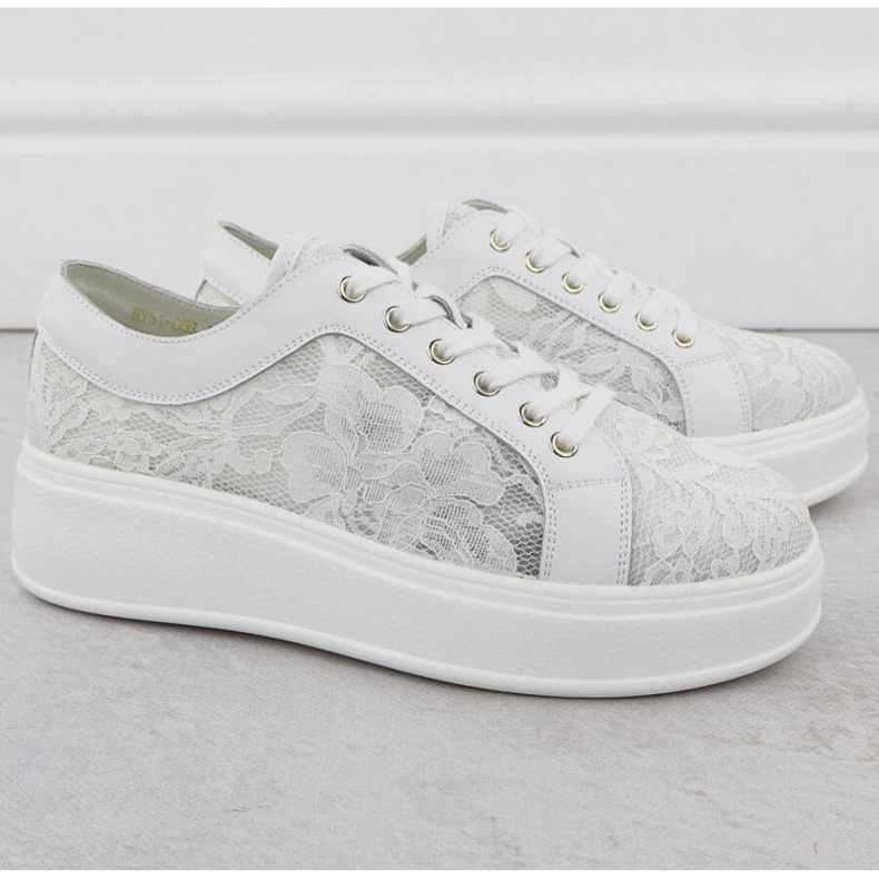 S.Barski Chaussures sur la plate-forme S. Barski HY51-059 White blanc 2
