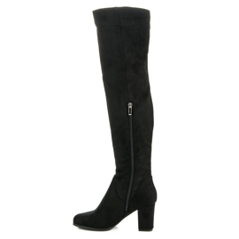 Seastar Bottes en daim sur le poteau le noir 3