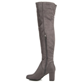 Seastar Bottes en daim sur le poteau gris 2
