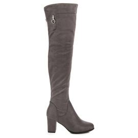 Seastar Bottes en daim sur le poteau gris 4
