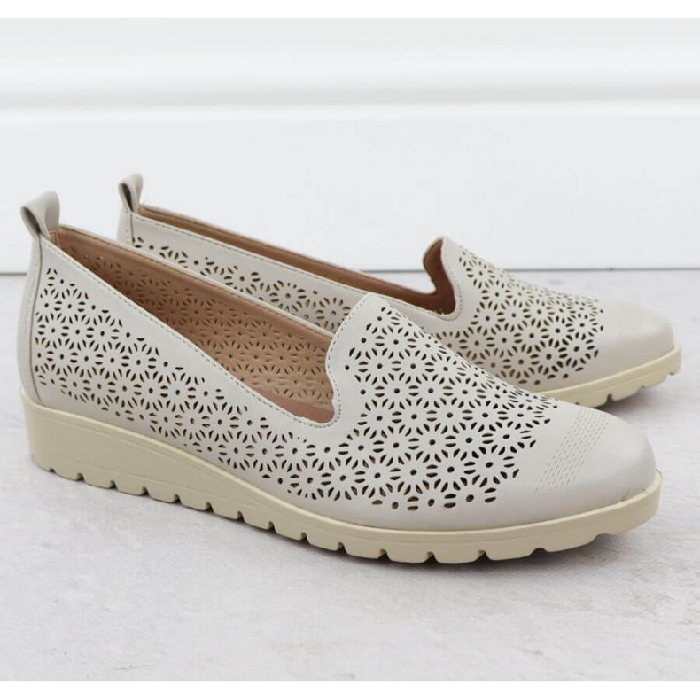 M.Daszyński Chaussures à M. Daszyński MR1628-20 dans Flowers gris 2