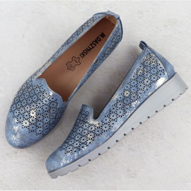 M.Daszyński Chaussures à M. Daszyński MR1628-20 dans Flowers bleu 3