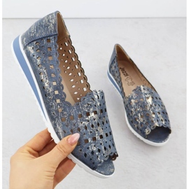 Jezzi Outils ouverts Chaussures ouvertes Jekeszi135-1 bleu 1