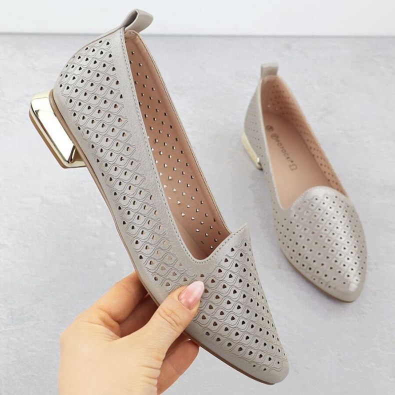 Chaussures sur un talon décoratif Potocki dans SZ12574 WOL290 1