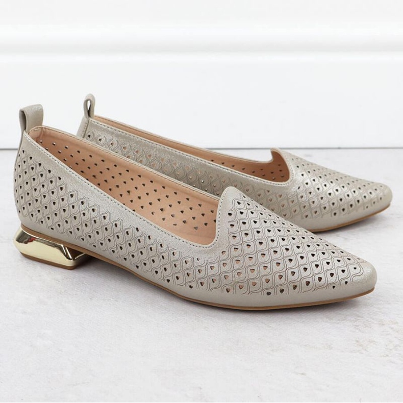 Chaussures sur un talon décoratif Potocki dans SZ12574 WOL290 2