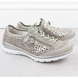 Rieker L32P6-90 Silver Openwork Sports Shoes Sports argent 2 Rieker L32P6-90 Silver Openwork Sports Shoes Sports argent 2